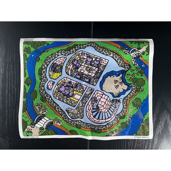 ✅Vtg 1995 1996 Hasbro Pro-Doh Royal Fantasy Castle Pink & Purple W/ Plastic Mat - Picture 2 of 15